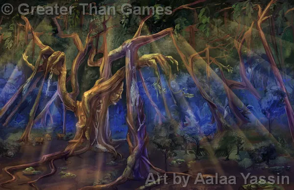 Towering Roots of the Jungle spirit panel